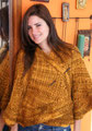 Poncho en telar triangular