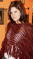 Poncho marrón dos agujas