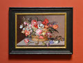 "Flowers in a Basket after Johannes Bosschaert b1610
