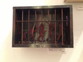 『Escape from  people  to  humankind』 2014    22.7 × 15.8cm    wood. acrylic.  styrol . aluminum bar.   Winning＝ Grand Prize Exhibition  of  Nishiwaki city (judge＝Tadanori Yokoo .Noe sawaragi)