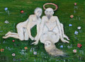  Seid fruchtbar und mehret euch. Und am 8. Tag zeigte Gott dem Adam, wie man es macht (Öl, 2016) 25 cm x 18 cm | 300 €
