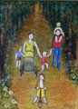 Spaziergang (Öl, 2021) 18 cm x 24 cm | 250 €