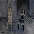 Bei der Domina (Öl, 2022) 20 cm x 20 cm | 200 €