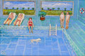 Hotelpool (Öl, 2019) 30 cm x 20 cm | 200 € 