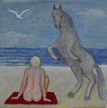 Das aufsteigende Pferd (2025) 18 cm x 18 cm | 200 €
