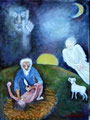 Abraham und Isaak - so Gott will (Öl, 2011), 27 cm x 36 cm | 100 €