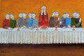 Abendmahl (Öl, 2020) 30 cm x 20 cm | 150 €