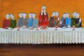 Abendmahl (Öl, 2020) 30 cm x 20 cm | 100 €