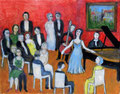 Der Salon  (Öl, 2021) 30 cm x 24 cm | 300 €