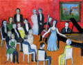 Der Salon  (Öl, 2021) 30 cm x 24 cm | 300 €