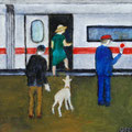 Abschied (Öl, 2021) 20 cm x 20 cm | 100 €