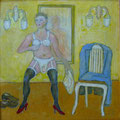 Ich möchte eine Frau sein (Öl, 2023) 20 cm x 20 cm | 200 €
