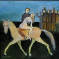 Die Entführung  (Öl, 2021) 20 cm x 20 cm | 150 €