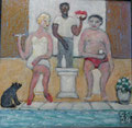Wohlstand (Öl, 2024) 26 cm x 26 cm | 150 €