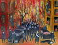 Höllenfeuer  (Öl, 2022) 30 cm x 24 cm | 200 €