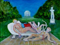  Der eifersüchtige Cupido  (Öl, 2018) 24 cm x 18 cm | 150 €