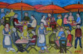 Biergarten (Öl, 2021) 30 cm x 20 cm | 300 €