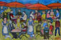 Biergarten (Öl, 2021) 30 cm x 20 cm | 300 €