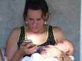 Mutter, Smartphone, Kind