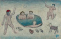 Am Eisloch (Öl, 2024) 30 cm x 20 cm  | 200 €