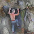 Der Aufsteigende (Öl, 2022) 20 cm x 20 cm | 100 €
