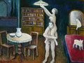 Glühbirnenwechsel (Öl, 2003), 27 cm x 21 cm | 200 €