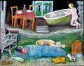 Der Traum des Obdachlosen (Öl, 2014), 31 cm x 25 cm  | 200 €