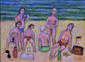 Die Deutschen sind da (Öl, 2022) 24 cm x 18 cm | 250 €