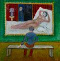 Kunstgenuss (Öl, 2023) 14 cm x 20 cm | 200 €