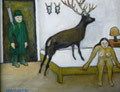 Der Jäger kehrt heim (Öl, 2008), 26 cm x 22 cm | 100 €