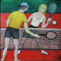 Match (Öl, 2024) 20 cm x 20 cm  | 200 €