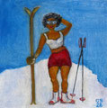 Schön braun (Öl, 2022) 20 cm x 20 cm | 150 €