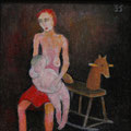 Die ewig Stillende (Öl, 2023) 22 cm x 22 cm  | 200 €