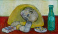 Alkohol (Öl, 2023) 26 cm x 18 cm | 300 €