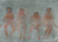 In der Dampfsauna (Öl, 2024) 30 cm x 20 cm | 200 €
