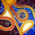 Mecanica Corporal Ilusoria - Mixta sobre lienzo 60 x 60 cm