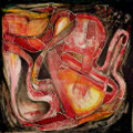 Submundo Latente - Mixta sobre talbe 60 x 60 cm
