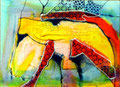 Rupestre III - Mixta sobre tabla 22 x16 cm