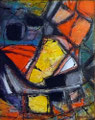 Señor Enigma - Mixta sobre tela 25 x 20 cm