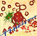 Ohne Titel; Technik: Tempera auf Papier; Datum: Februar 1986; Format (HxB):  65 x 65 cm