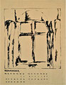 Titel: Kalenderblatt November; Technik: Siebdruck; Datum:1979; Format (HxB): 63 x 49 cm