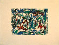 Ohne Titel; Technik: Kontaktdruck Tempera auf Papier; Datum: November 1996; Format (HxB): 60 x 80 cm