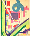 Ohne Titel; Technik: Tempera auf Papier; Datum: Februar 1986; Format (HxB): 60 x 65 cm