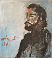 Porträt Knut; Technik: Mischtechnik; Datum: September 1978; Format (HxB): 68 x 62 cm