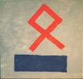 Ohne Titel; Technik: Mischtechnik; Datum: 1984; Format (HxB): 100 x 104 cm