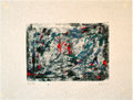 Ohne Titel; Technik: Kontaktdruck Tempera auf Papier; Datum: November 1996; Format (HxB): 60 x 80 cm