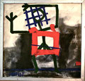 Ohne Titel; Technik: Mischtechnik; Datum: Mai 1985; Format (HxB): 113 x 118 cm