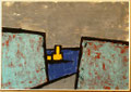 Titel:Durchbruch; Technik: Tempera auf Papier; Datum: 1992; Format (HxB): 71 x 100 cm