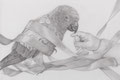 The promise is due   2019   130×190   pencil on paper