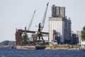 Industriebrache an der Daugava